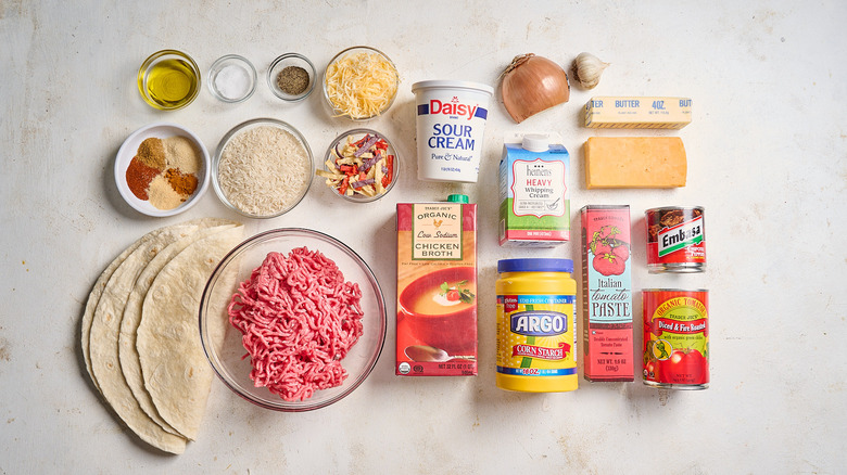 ingredients on a table