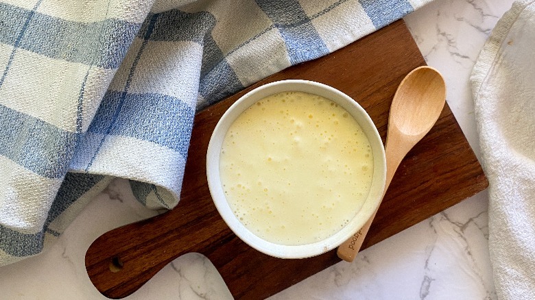 mayo in white bowl 