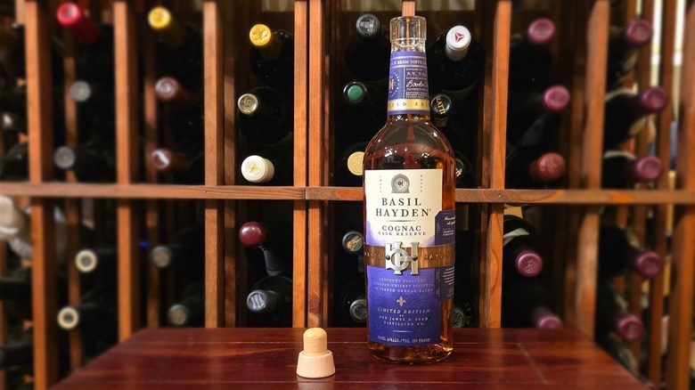 Bottle of Basil Hayden Cognac Cask Bourbon