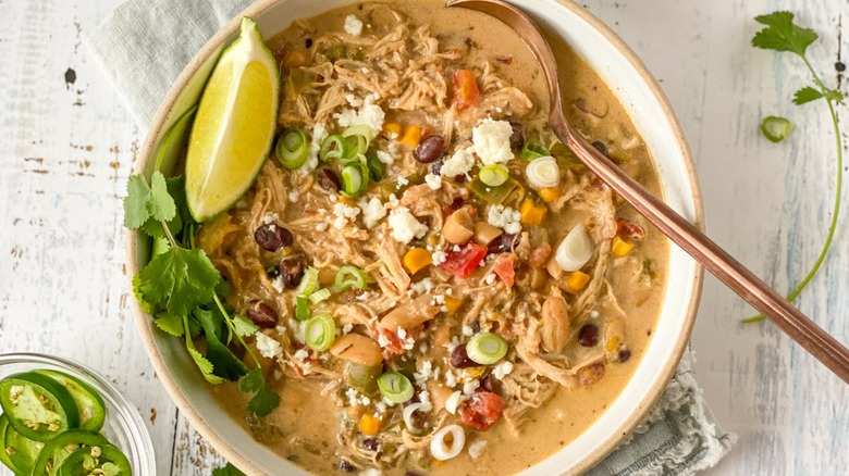 chili in bowl