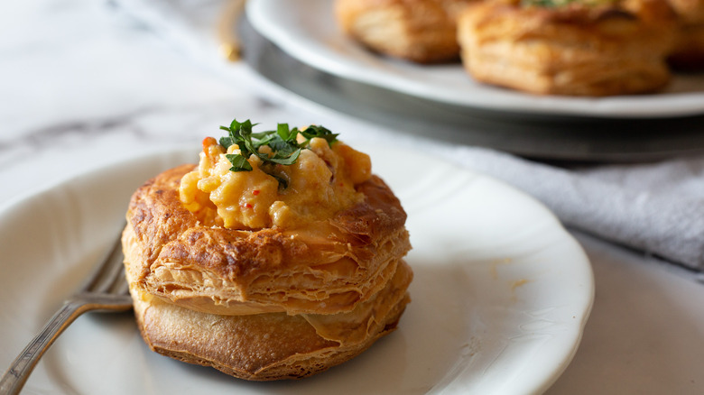 lobster newburg served on plate