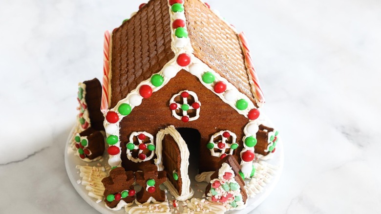 homemade gingerbread house