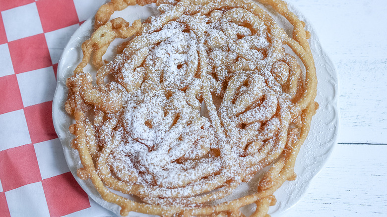 a finished funnel cake