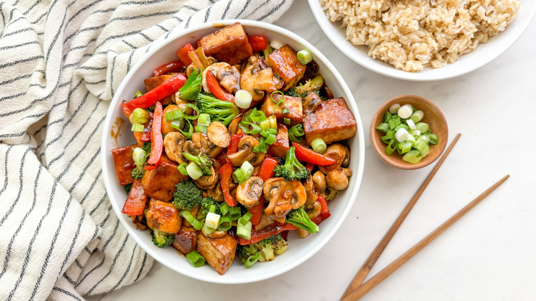 bowl of stir-fry