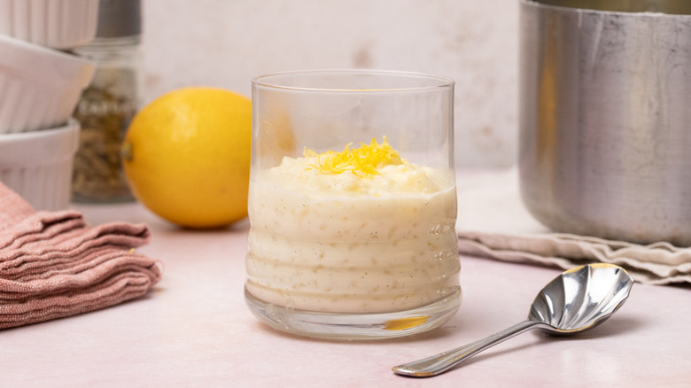 zesty lemon cardamom rice pudding