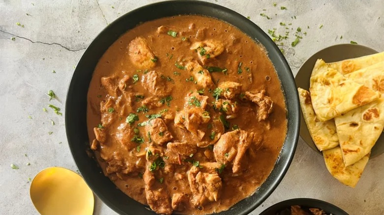 A bowl of butter chicken