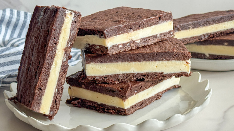 ice cream sandwiches stacked up