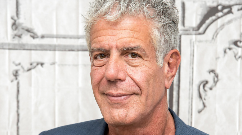 A close-up of chef Anthony Bourdain