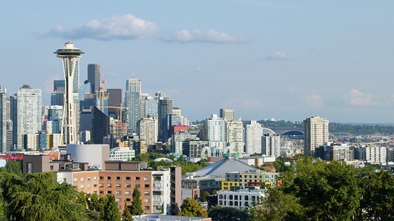 Skyline view of Seattle from Kerry Park