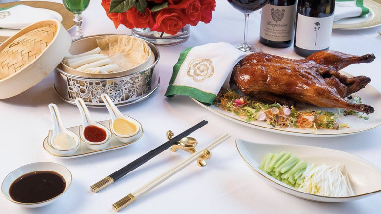 Peking duck at Wing Lei