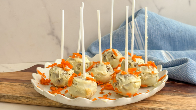cake pops on plate