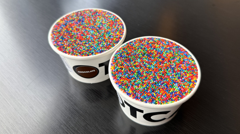 two Dotcakes on a table
