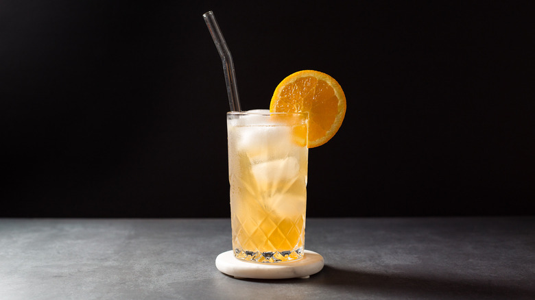 sherry cocktail served on table