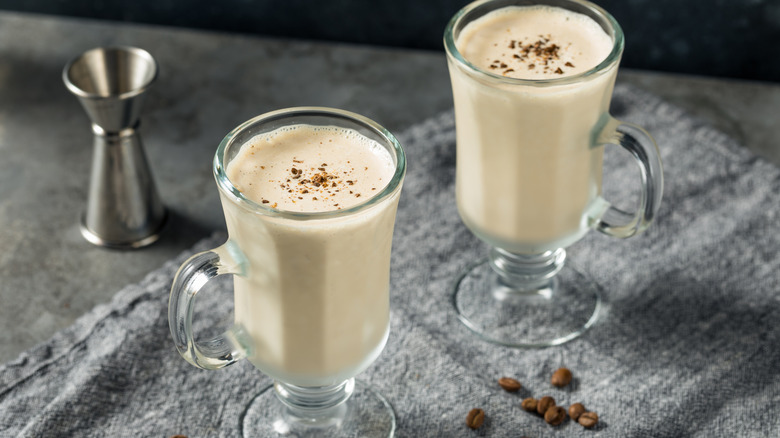 two boozy milkshake cocktails