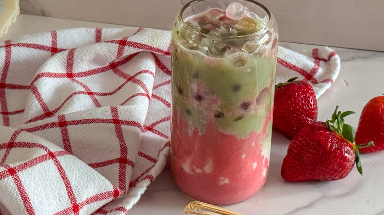 iced matcha latte