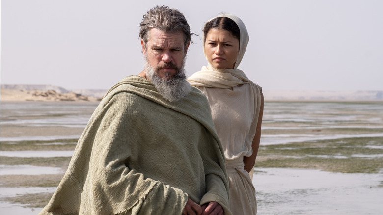 Matt Damon and Zendaya in 'The Odyssey'
