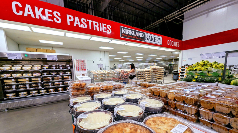 Interior of the Kirkland Signature Bakery in a Costco warehouse