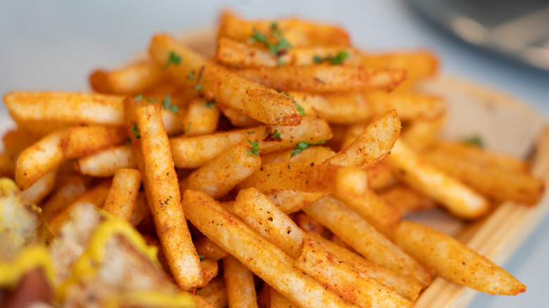 French fries closeup
