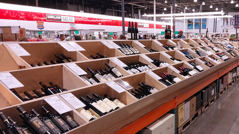 Wine department at Costco