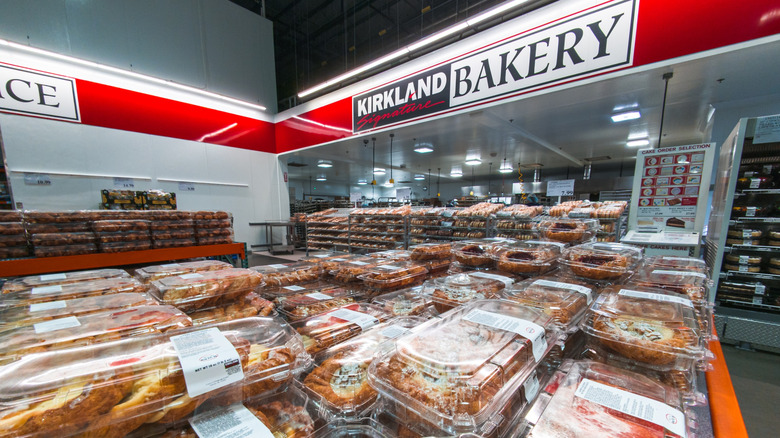 Kirkland Bakery storefront inside a Costco