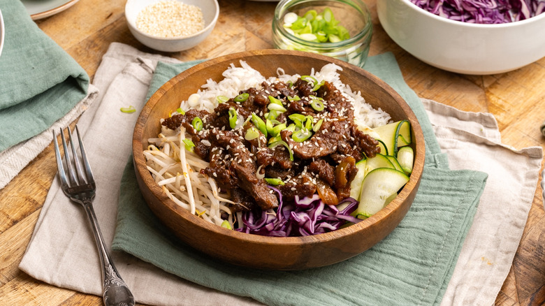 beef bulgogi rice bowl