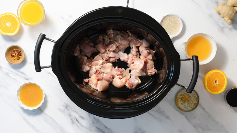 Chicken in slow cooker
