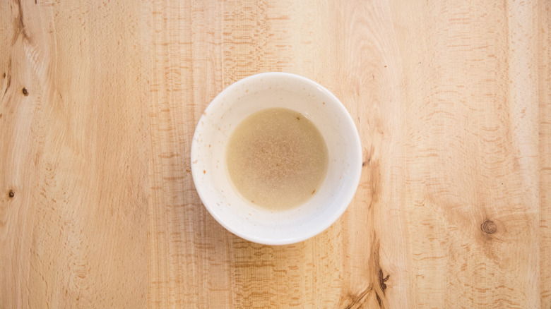 flax egg in small bowl