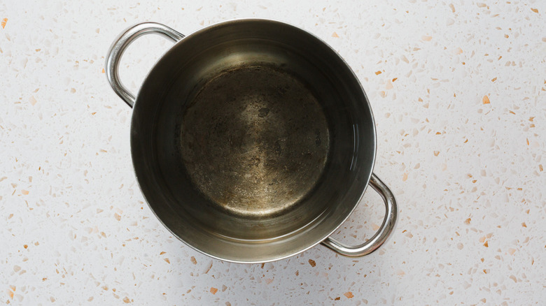 Pot of boiling water