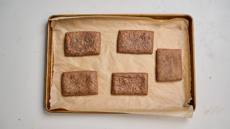 Baked pop tarts on a sheet pan