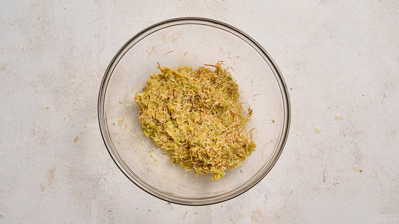 pistachio cream and kataifi in a bowl