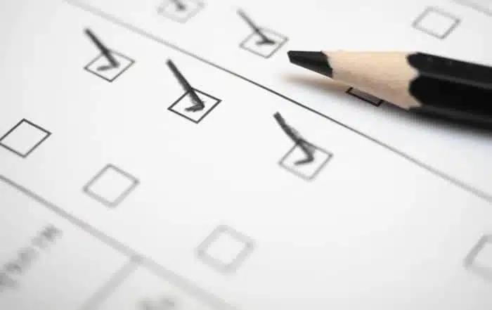 Survey checklist