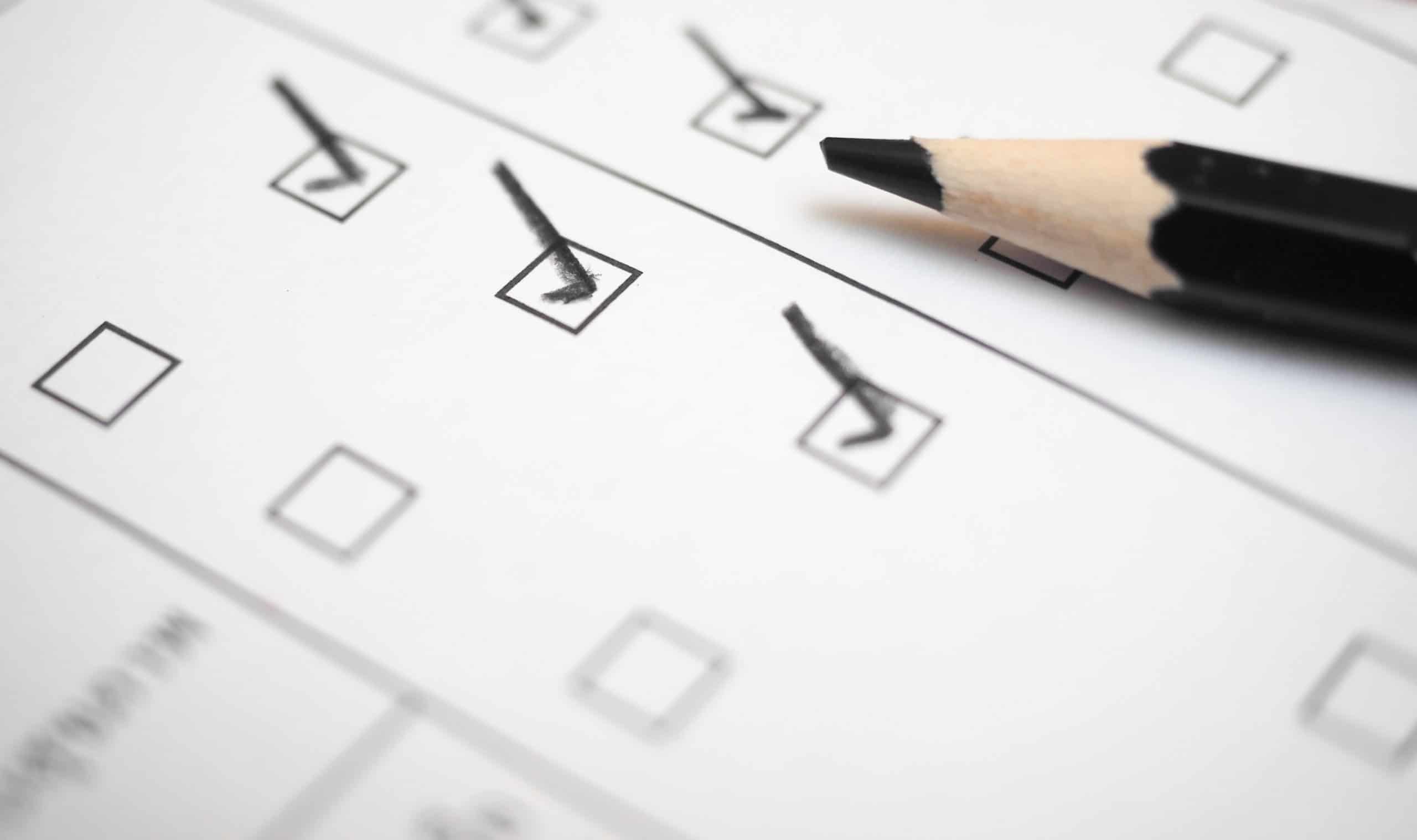 Survey checklist