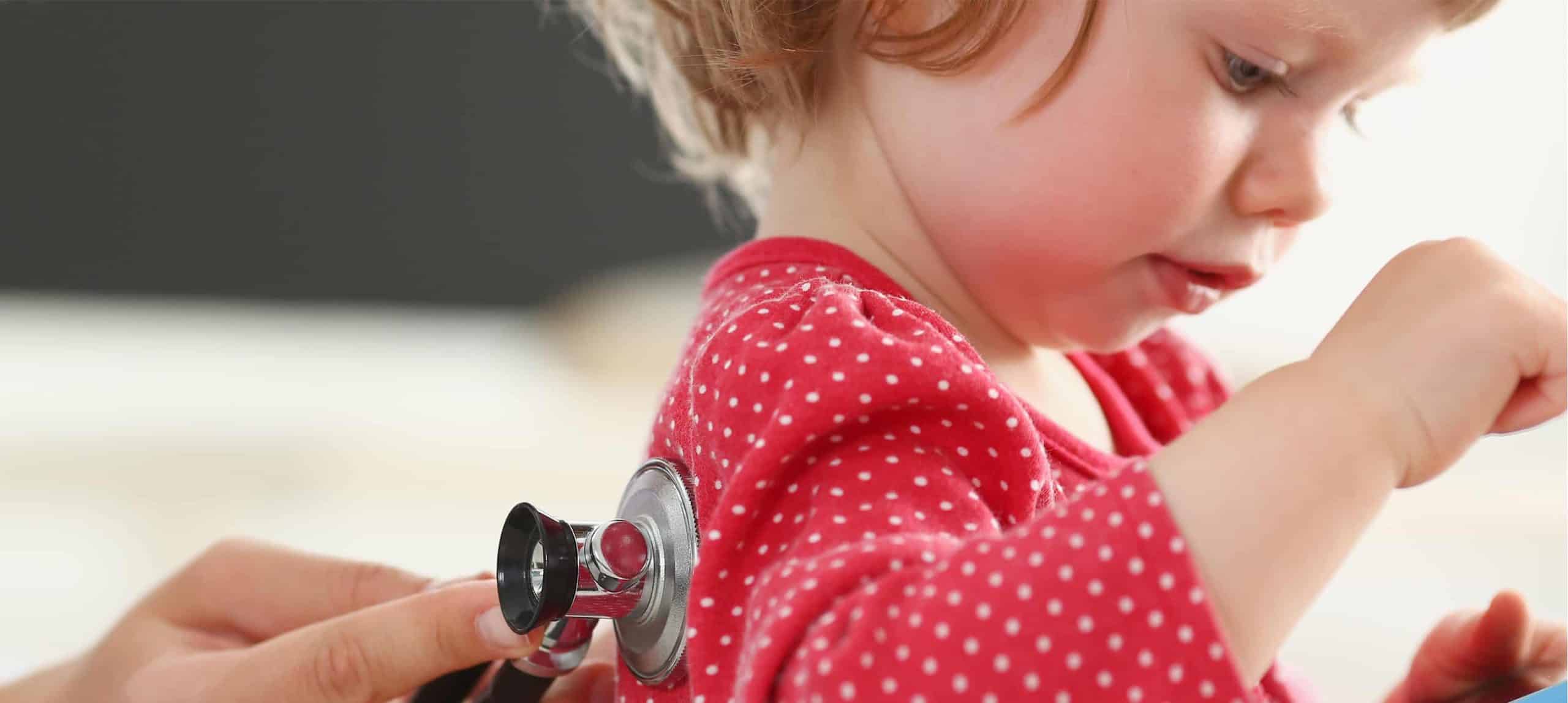 Baby at the doctor’s office during a check-up
