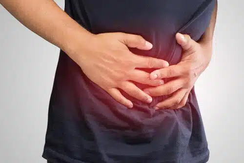 man with gut problems