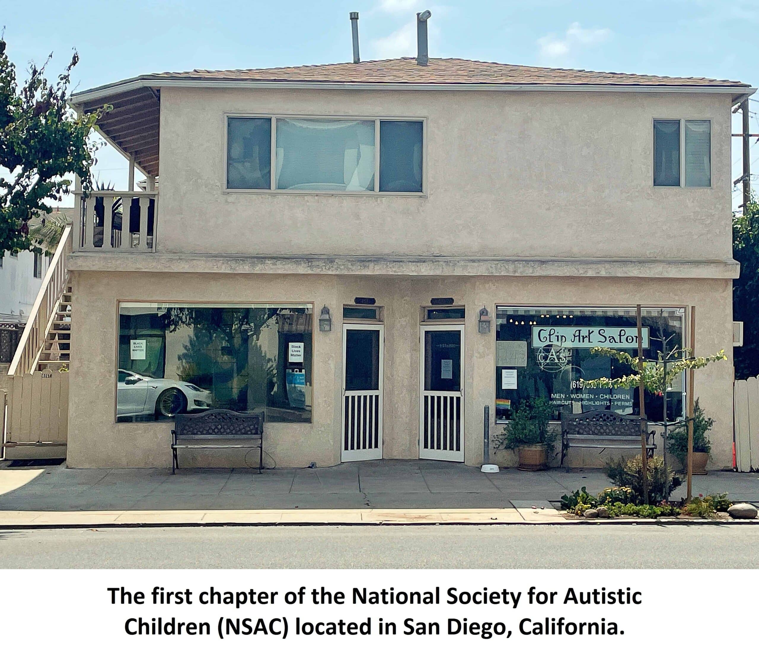 Outside view of a two-floor house